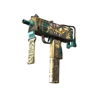 MAC-10 | Cat Fight (Battle-Scarred) CS2 skin