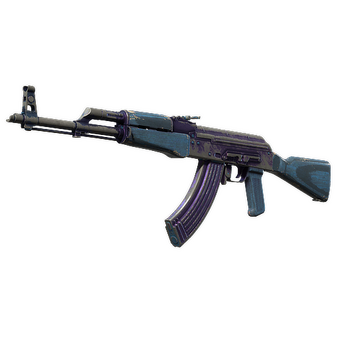 AK-47 | Midnight Laminate (Battle-Scarred) CS2 skin