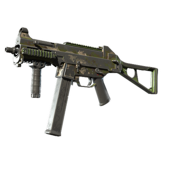 UMP-45 | Green Swirl (Battle-Scarred) CS2 skin