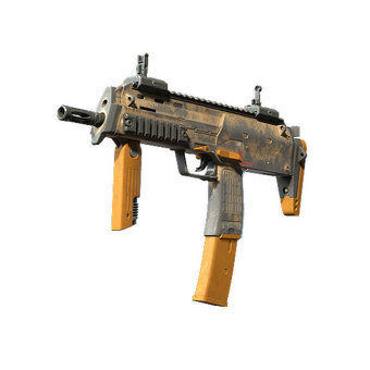 MP7 | Short Ochre (Battle-Scarred) CS2 skin