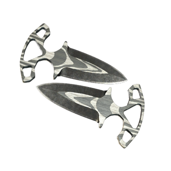 ★ Shadow Daggers | Black Laminate (Well-Worn) CS2 skin