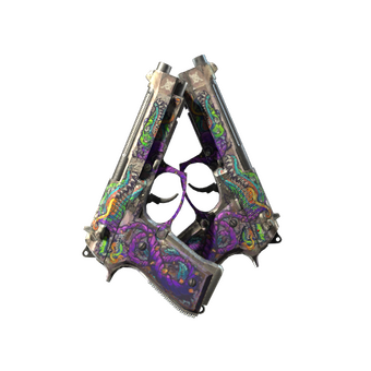 StatTrak™ Dual Berettas | Flora Carnivora (Battle-Scarred) CS2 skin