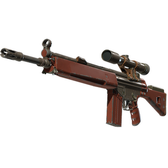 G3SG1 | Red Jasper (Well-Worn) CS2 skin
