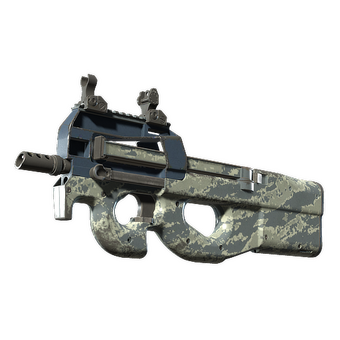 P90 | Blue Tac (Well-Worn) CS2 skin