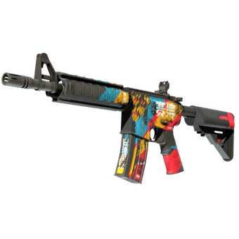 StatTrak™ M4A4 | Cyber Security (Battle-Scarred) CS2 skin