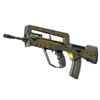 FAMAS | Neural Net (Battle-Scarred) CS2 skin