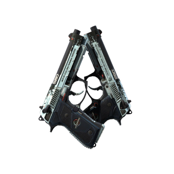 StatTrak™ Dual Berettas | Dezastre (Well-Worn) CS2 skin
