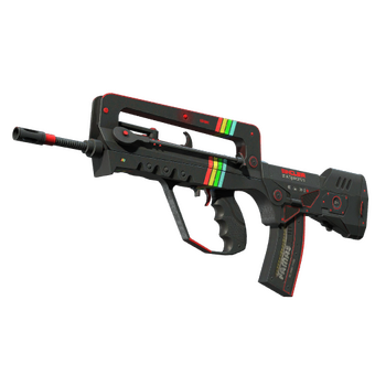 FAMAS | ZX Spectron (Battle-Scarred) CS2 skin
