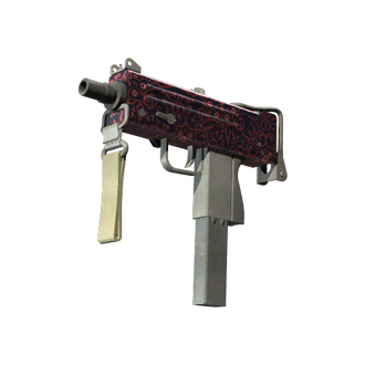 MAC-10 | Red Filigree (Factory New) CS2 skin