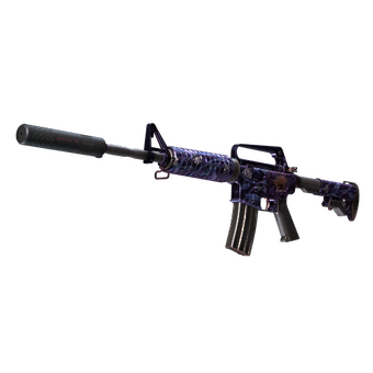 M4A1-S | Black Lotus (Well-Worn) CS2 skin