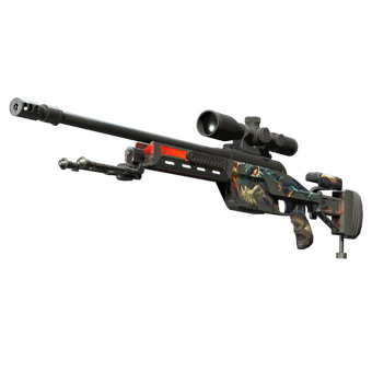 SSG 08 | Dragonfire (Battle-Scarred) CS2 skin