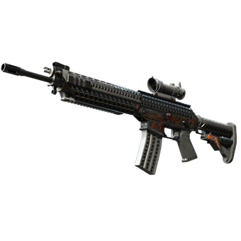 StatTrak™ SG 553 | Heavy Metal (Battle-Scarred) CS2 skin