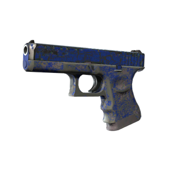 Glock-18 | Blue Fissure (Battle-Scarred) CS2 skin