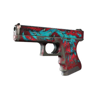 Glock-18 | Water Elemental (Battle-Scarred) CS2 skin