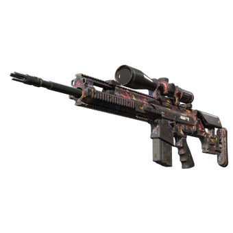 StatTrak™ SCAR-20 | Poultrygeist (Battle-Scarred) CS2 skin