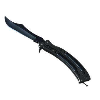 ★ Butterfly Knife | Blue Steel (Well-Worn) CS2 skin