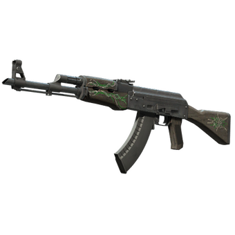 AK-47 | Emerald Pinstripe (Battle-Scarred) CS2 skin