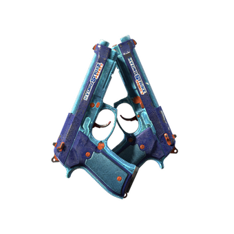 StatTrak™ Dual Berettas | Hydro Strike (Battle-Scarred) CS2 skin