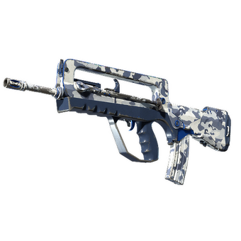 FAMAS | Yeti Camo (Well-Worn) CS2 skin