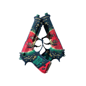 StatTrak™ Dual Berettas | Melondrama (Battle-Scarred) CS2 skin