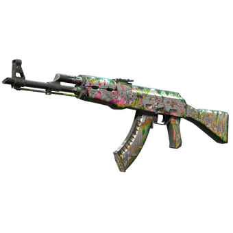 AK-47 | Head Shot (Well-Worn) CS2 skin