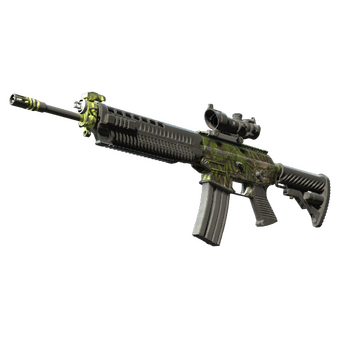 Souvenir SG 553 | Lush Ruins (Battle-Scarred) CS2 skin