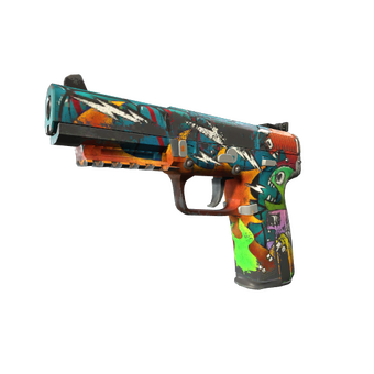 StatTrak™ Five-SeveN | Angry Mob (Battle-Scarred) CS2 skin