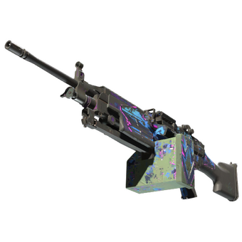 StatTrak™ M249 | Downtown (Battle-Scarred) CS2 skin