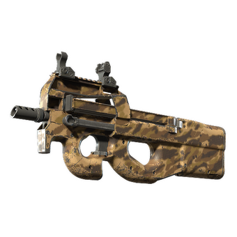 P90 | Desert Halftone (Well-Worn) CS2 skin