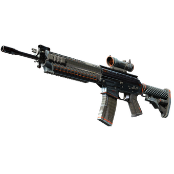 SG 553 | Phantom (Battle-Scarred) CS2 skin