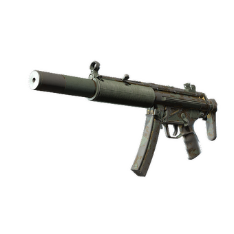 MP5-SD | Gold Leaf (Battle-Scarred) CS2 skin