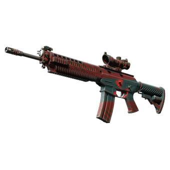 SG 553 | Fallout Warning (Field-Tested) CS2 skin