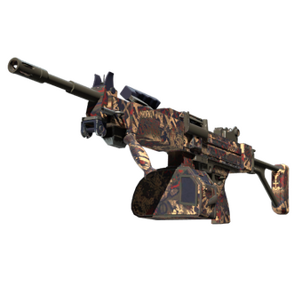 Negev | Phoenix Stencil (Minimal Wear) CS2 skin