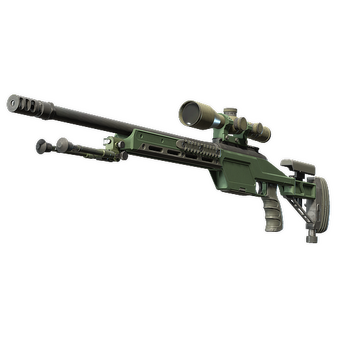 SSG 08 | Green Ceramic (Well-Worn) CS2 skin
