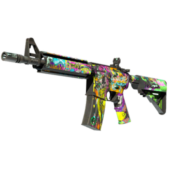 M4A4 | In Living Color (Battle-Scarred) CS2 skin