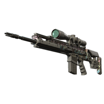 StatTrak™ SCAR-20 | Caged (Well-Worn) CS2 skin