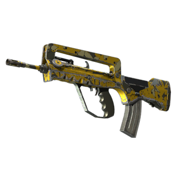 FAMAS | Neural Net (Well-Worn) CS2 skin