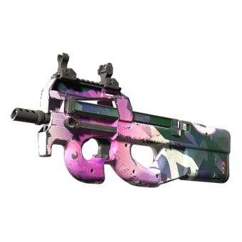 P90 | Attack Vector (Well-Worn) CS2 skin
