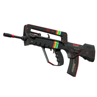 StatTrak™ FAMAS | ZX Spectron (Well-Worn) CS2 skin