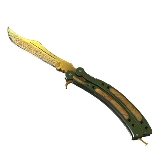 ★ Butterfly Knife | Lore (Well-Worn) CS2 skin