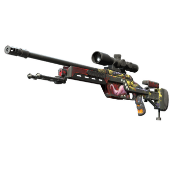 StatTrak™ SSG 08 | Bloodshot (Battle-Scarred) CS2 skin