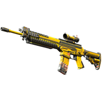 Souvenir SG 553 | Hazard Pay (Field-Tested) CS2 skin