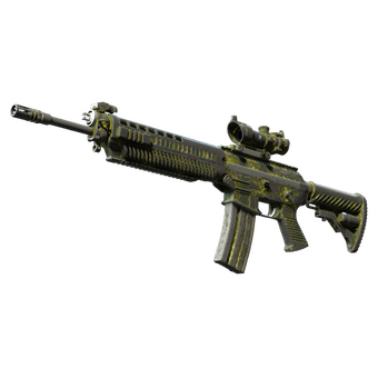 Souvenir SG 553 | Gator Mesh (Battle-Scarred) CS2 skin