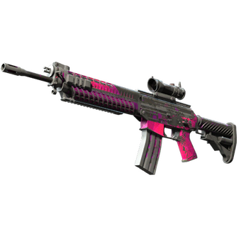 SG 553 | Pulse (Battle-Scarred) CS2 skin
