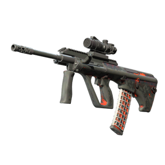 AUG | Radiation Hazard (Battle-Scarred) CS2 skin