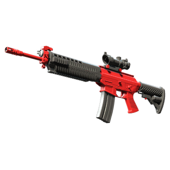 SG 553 | Candy Apple (Minimal Wear) CS2 skin