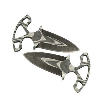 ★ StatTrak™ Shadow Daggers | Black Laminate (Battle-Scarred) CS2 skin