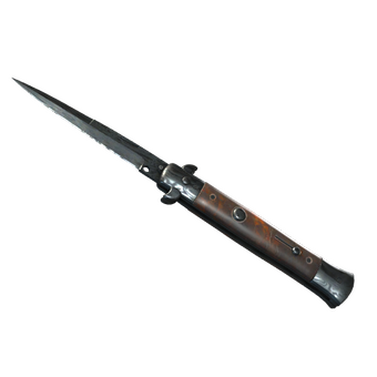 ★ Stiletto Knife | Damascus Steel (Battle-Scarred) CS2 skin