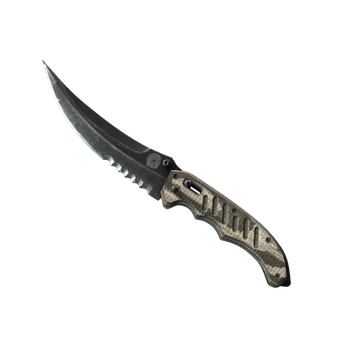 ★ StatTrak™ Flip Knife | Black Laminate (Minimal Wear) CS2 skin