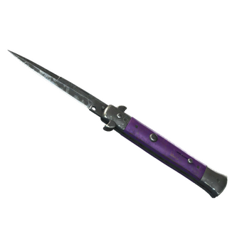★ Stiletto Knife | Ultraviolet (Battle-Scarred) CS2 skin